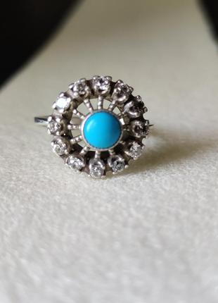 Серебряное винтажное кольцо кольца