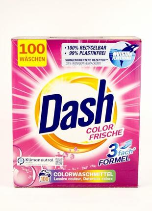 Порошок для прання кольорового dash color frische 6кг (100 цик...