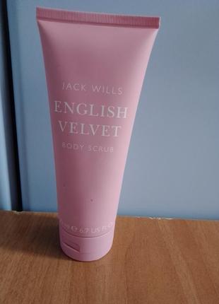 Jack wills английский бархатный скраб для тела 200мл