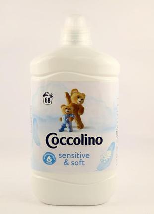 Кондиціонер для білизни coccolino sensetive & soft 1700 мл 68 ...