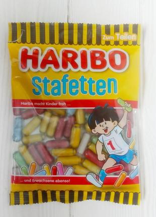 Желейні цукерки haribo stafetten 200гр. (німеччина)1 фото