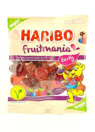 Желейні цукерки haribo fruitmania berry 175гр. (німеччина)1 фото