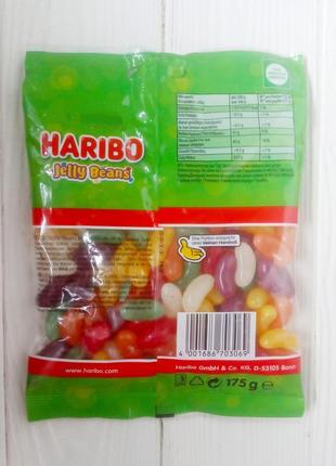 Желейні цукерки haribo jelly beans 175гр. (німеччина)2 фото
