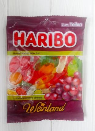 Желейні цукерки haribo weinland 200гр. (німеччина)