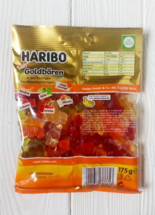 Желейні цукерки haribo goldbaren saft 175гр. (німеччина)2 фото