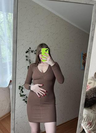 Шоколадна маленька сукня1 фото