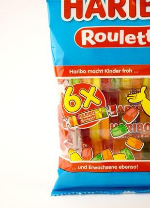 Желейні цукерки haribo roulette 150 г німеччина3 фото