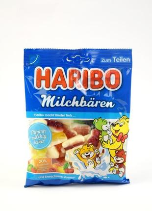 Желейні цукерки haribo milchbären 160 г німеччина