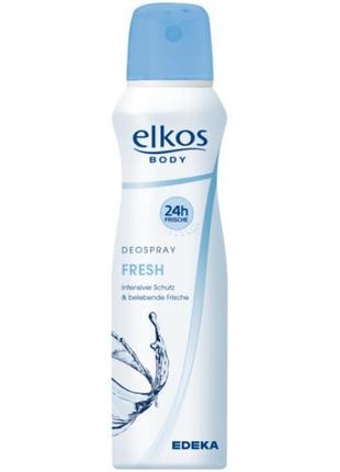 Жіночий дезодорант спрей elkos fresh, 200мл (німеччина)