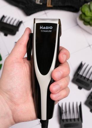 Машинка для стриження волосся голови magio mg-184 25 вт 4 наса...