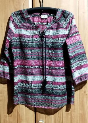 Легенька літня бавовняна блузка benotti