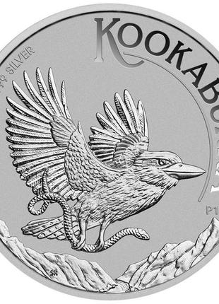 Срібна інвестиційна монета "австралійська кукабарра", 1 долар, 31,1 г чистого срібла, австралія, 20244 фото