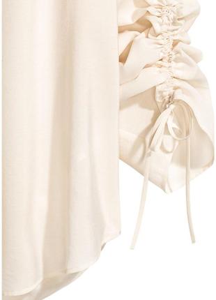 Блуза з драпіруванням h&m, р.s-m6 фото