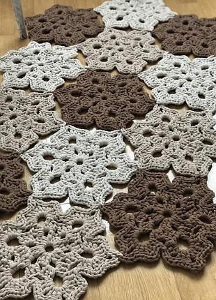 Авторский ковер фловерс, декоративный прикроватный коврик,стильный декор в детскую