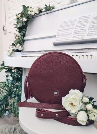 Сумка жіноча .стильна жіноча сумка через плече .кругла сумка .