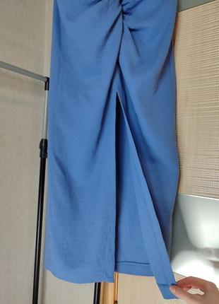 Новая хлопковая юбка zara. миди юбка длинная юбка.3 фото