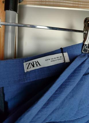 Новая хлопковая юбка zara. миди юбка длинная юбка.8 фото