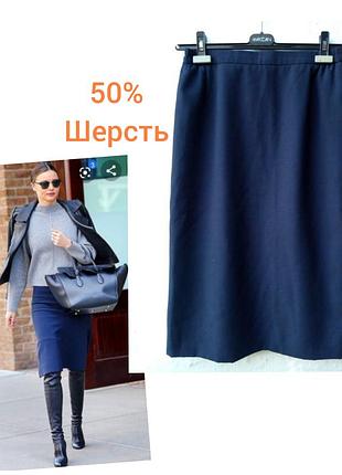 Стильна базова вовняна спідниця міді олівець frank walder 🔥