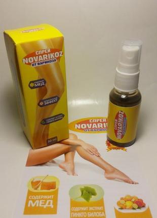 Novarikoz - спрей від варикозу (новарікоз), ефективно усуває п...