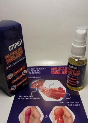 Muscles relief - спрей для рельєфу м'язів мускул рельєф