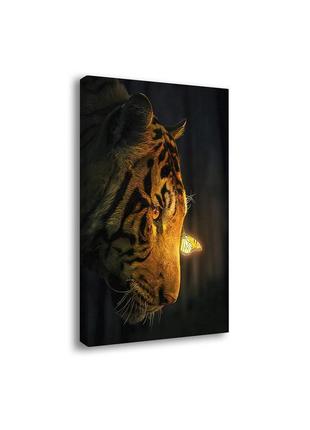 Картина на холсті "тигр" 89х48см , картина на стіну, декор на ...