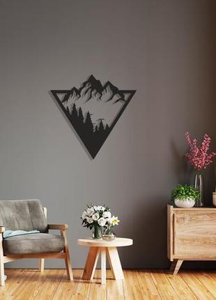 Дерев'яне панно гора , картина на стіну, декор на стіну, подаруно3 фото