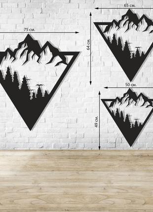 Дерев'яне панно гора , картина на стіну, декор на стіну, подаруно4 фото