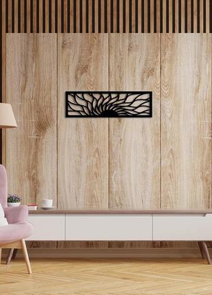 Дерев'яна янне панно "абстракція соняшник" , картина на стіну,...3 фото