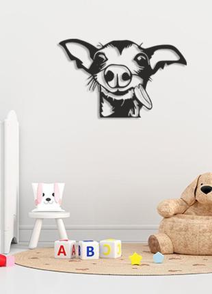 Дерев'яне панно пес, картина на стіну, декор на стіну, подарунок3 фото
