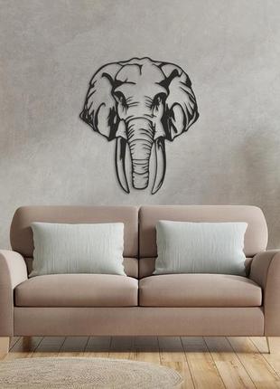 Дерев'яне панно слон, картина на стіну, декор на стіну, подарунок2 фото