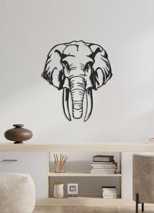 Дерев'яне панно слон, картина на стіну, декор на стіну, подарунок4 фото