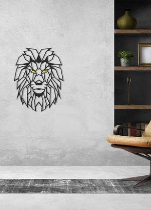 Дерев'яне панно "лев" , картина на стіну, декор на стіну, під...4 фото