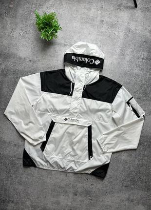 Мужская куртка columbia nylon windbreaker pullover jacket1 фото