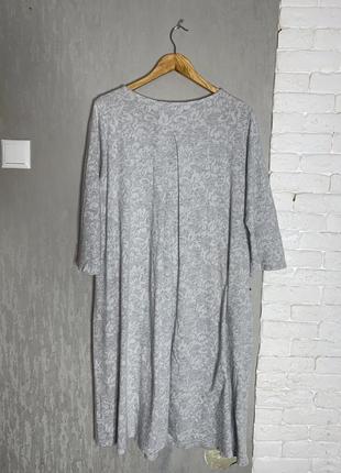 Итальянское трикотажное платье из плотного трикотажа имталия wendy trendy, xxxl4 фото