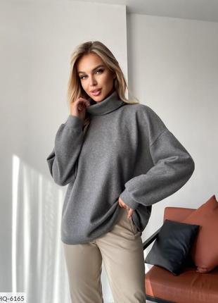 Жіночий светр-гольф теплий зимовий ангоровий м'який зручний по...6 фото