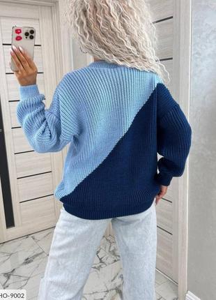 Жіночий светр в'язаний красивий стильний молодіжний тепла в'яз...2 фото