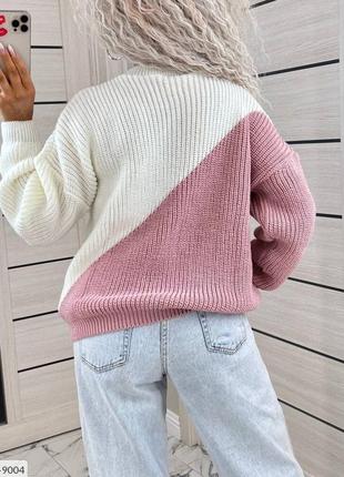 Жіночий светр в'язаний красивий стильний молодіжний тепла в'яз...3 фото