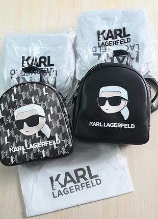 Рюкзак karl lagerfeld черный монограмм