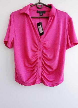 Блуза женская розовая на пуговичках