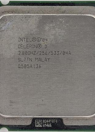Процесор intel celeron d 335 2.80 ghz/256/533 (sl7tn) s775, tray