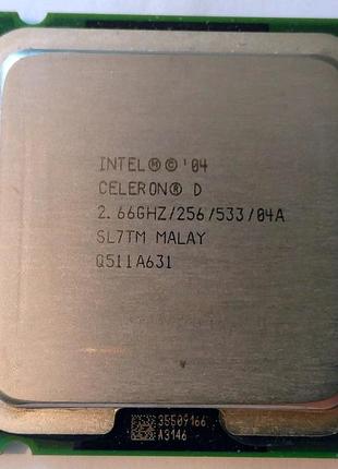 Процесор intel celeron d 330 2.66 ghz/256/533 (sl7tm) s775, tray