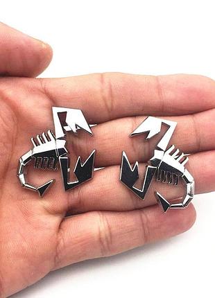 Наклейка-емблема 3d «скорпіон 2» для автомобіля, хромований мо