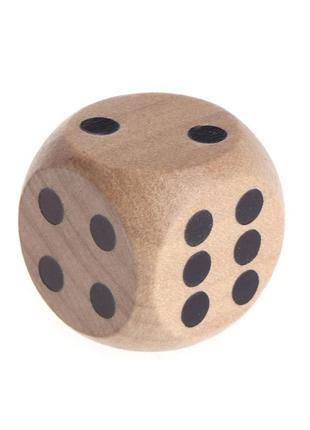 Гральні кістки дерев'яні 20 мм, набір 5 шт