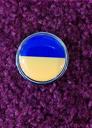 Наклейка-емблема 3d «прапор україни 2» для автомобіля, метал-плас