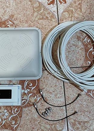 4g комплект для интернета модем zte mf920u 4g с антенной мимо б/у