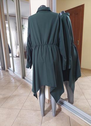 Асимметричное платье 👗 рубашка большого размера5 фото