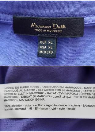 Футболка хлопковая с подплечниками massimo dutti, размер xl9 фото