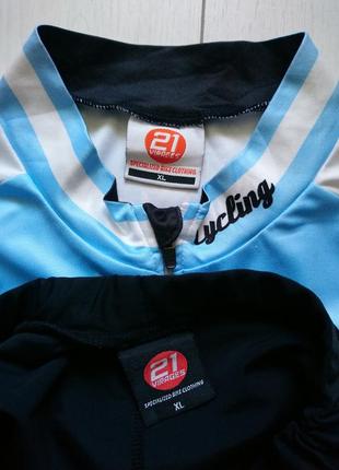 Велокостюм 21 virages велофутболка и велошорты