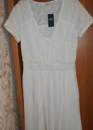 Hollister  милое белое платье 👗1 фото