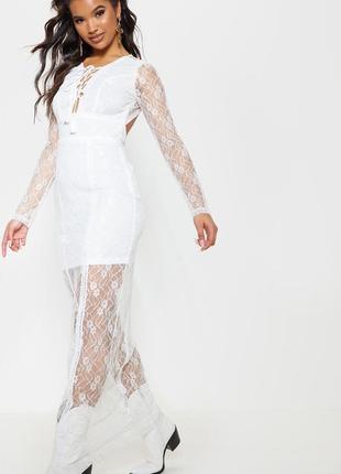 Мереживну сукню в стилі бохо, з відкритою спиною2 фото